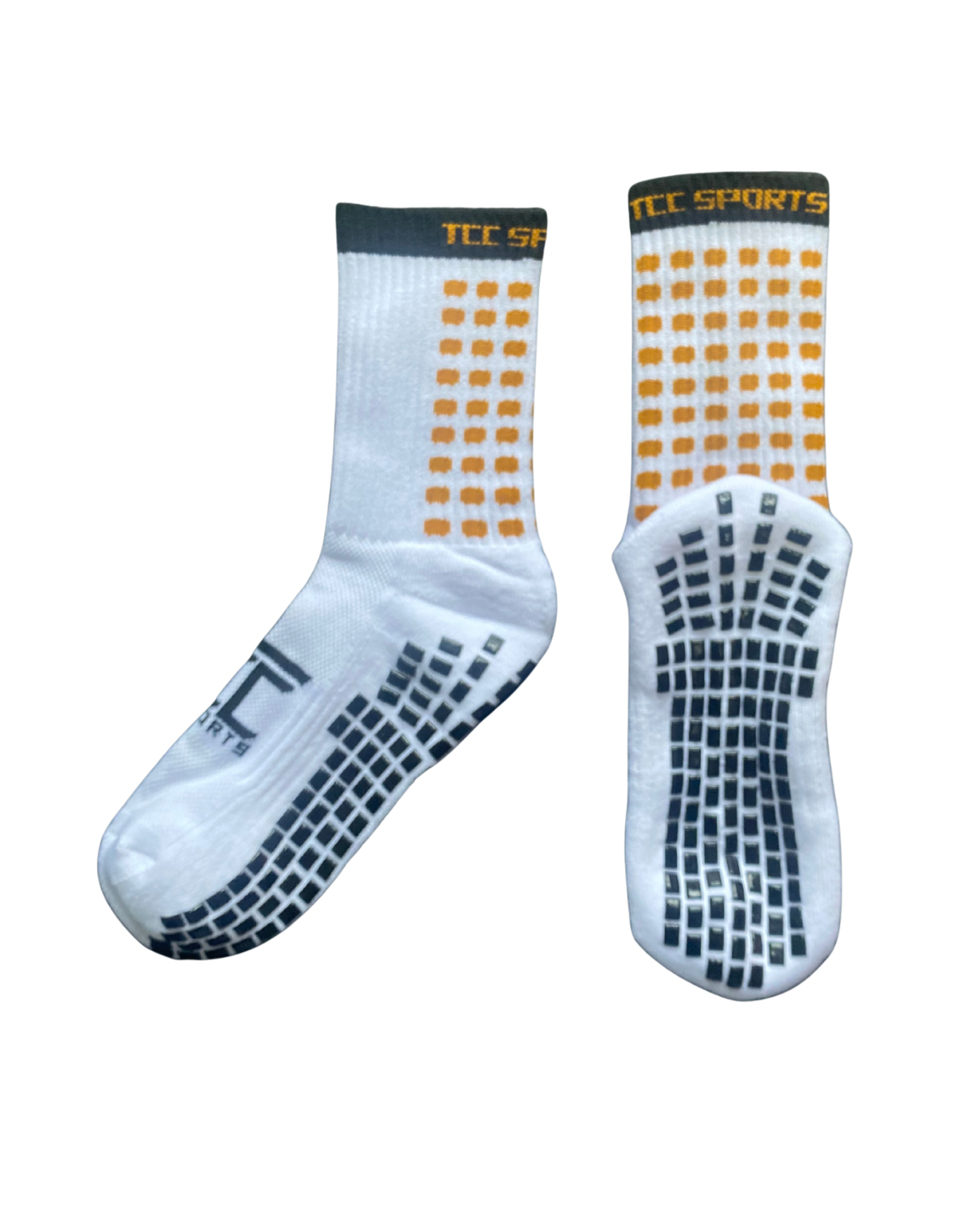 Black & Amber Grip Socks