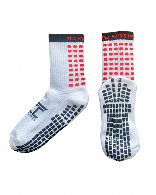 Black & Red Grip Socks
