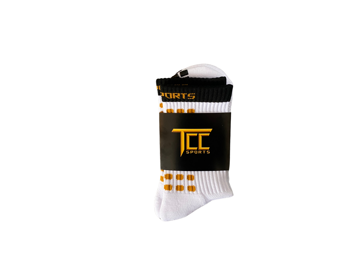 Black & Amber Grip Socks