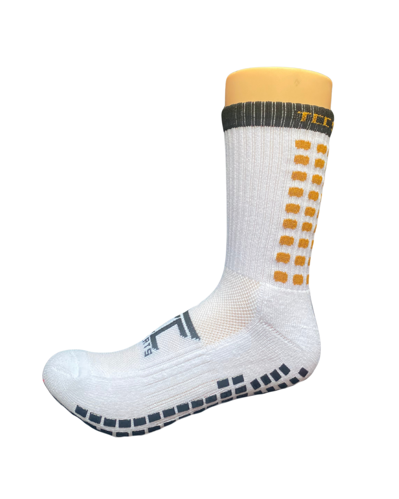 Black & Amber Grip Socks