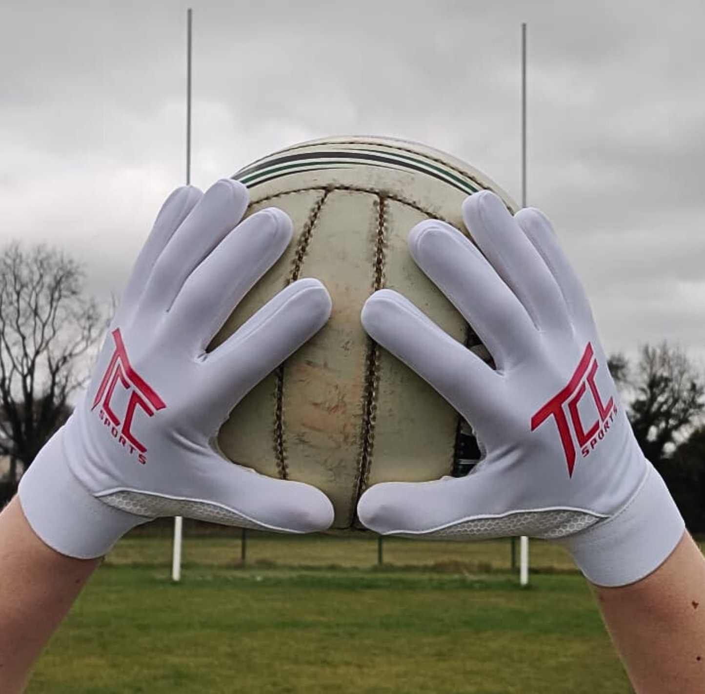 Strapless Gaelic Gloves - White/Pink
