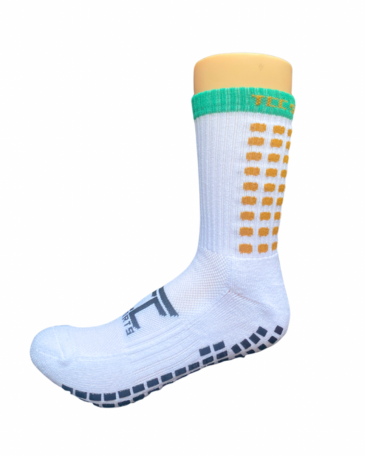 Green & Amber Grip Socks