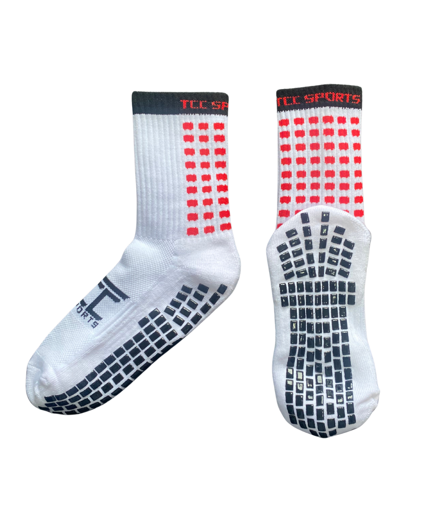 Black & Red Grip Socks