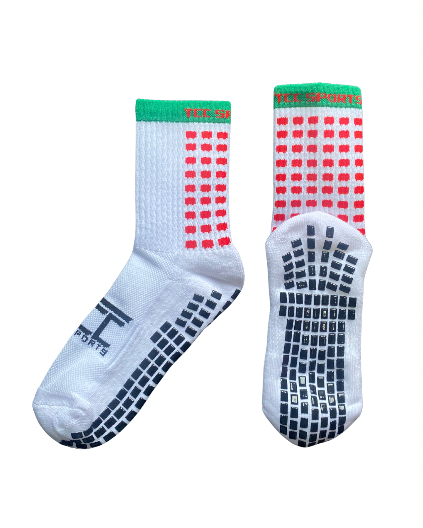 Red & Green Grip Socks